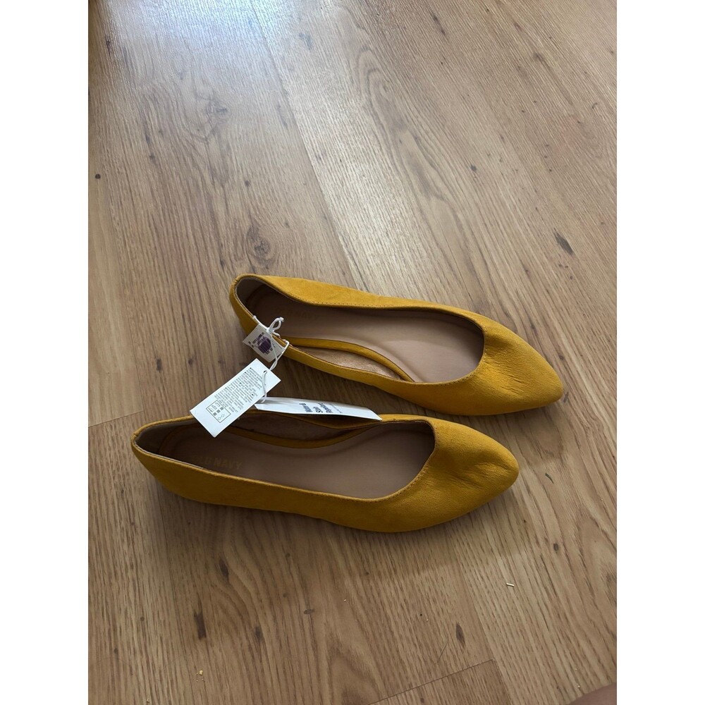 Old Navy Yellow Mustard Suede Flats